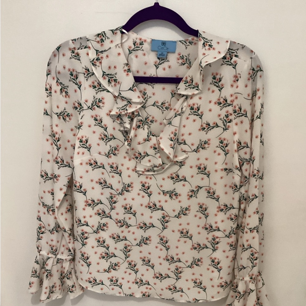 CeCe ruffles top